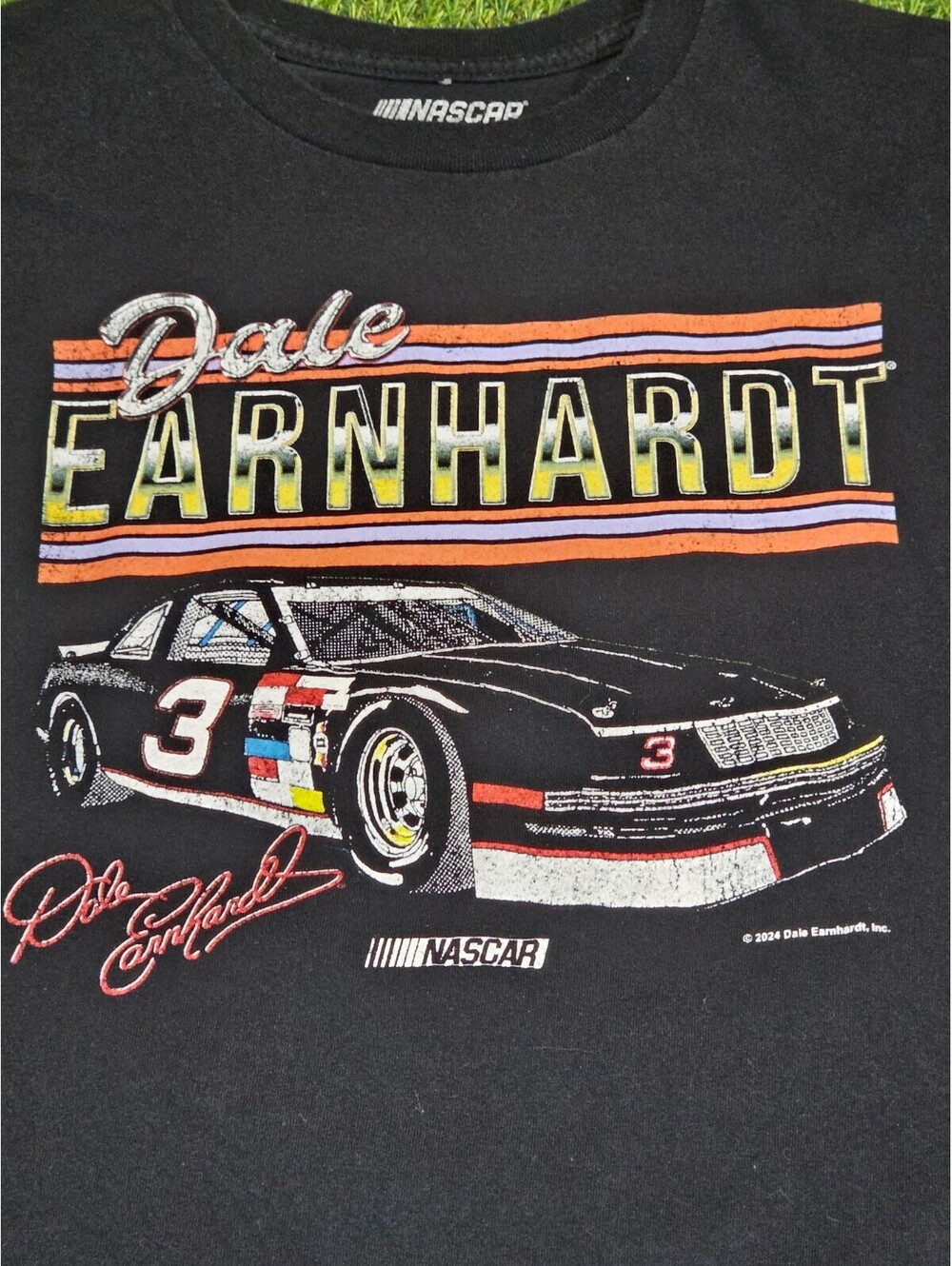 Vintage Dale Earnhardt NASCAR Black Graphic T-Shirt L